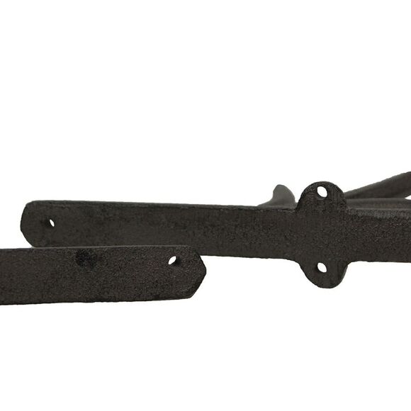 Zeckos - Brown Cast Iron Deer Antler Wall Shelf Brackets Set of 2 - Brown - Picture 8 of 8